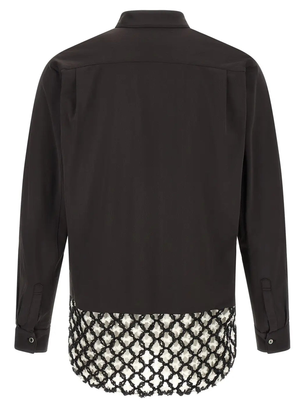 Comme Des Garçons Bicolor Polyester Blouse