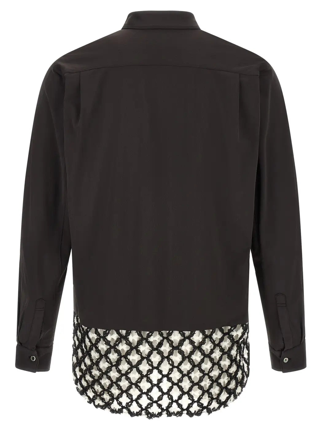 Comme Des Garçons Bicolor Polyester Blouse
