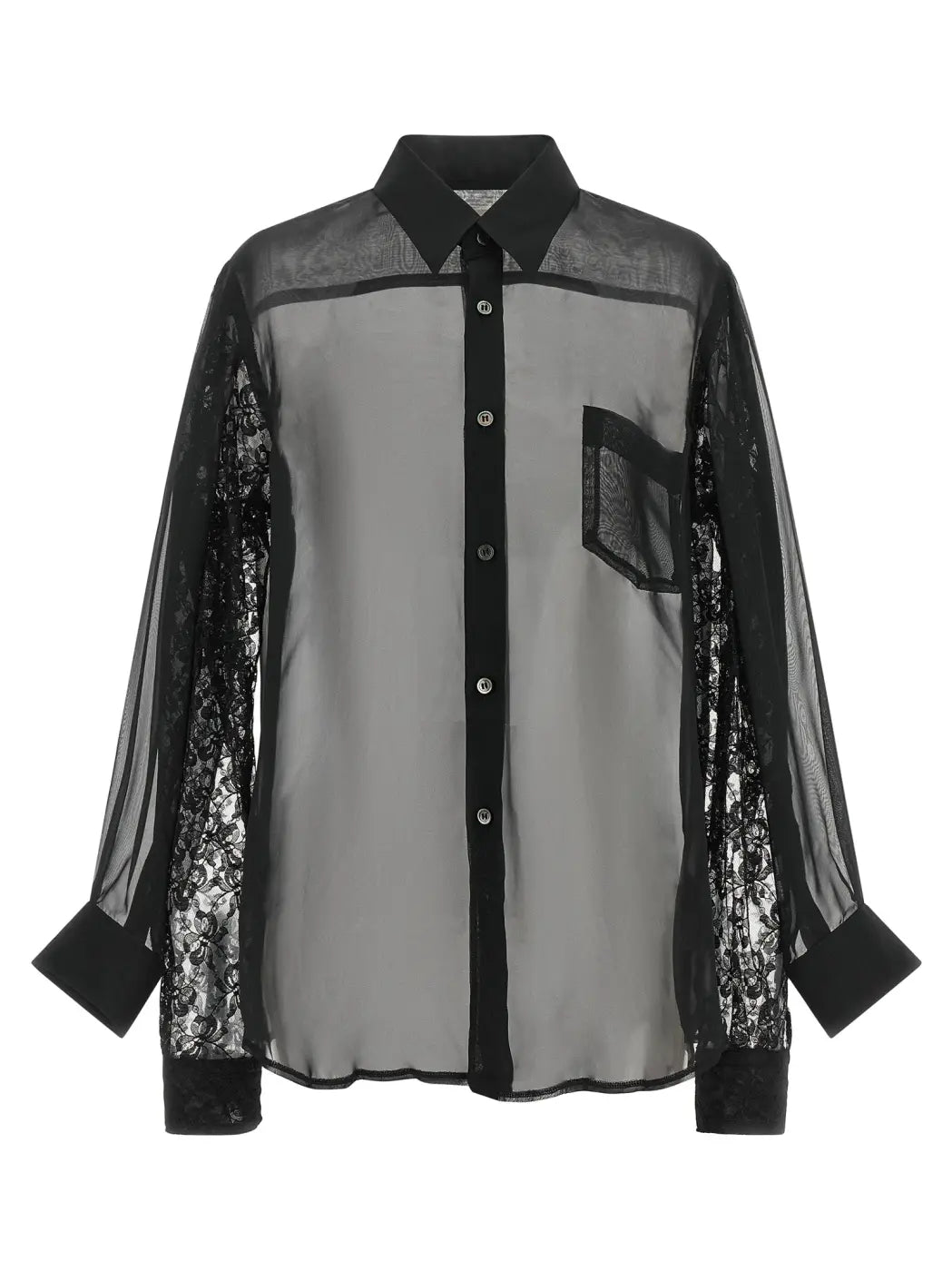Comme Des Garçons Black Polyester Blouse