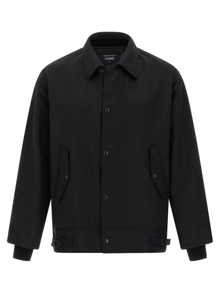 Comme Des Garçons Black Polyester Full-length Jacket