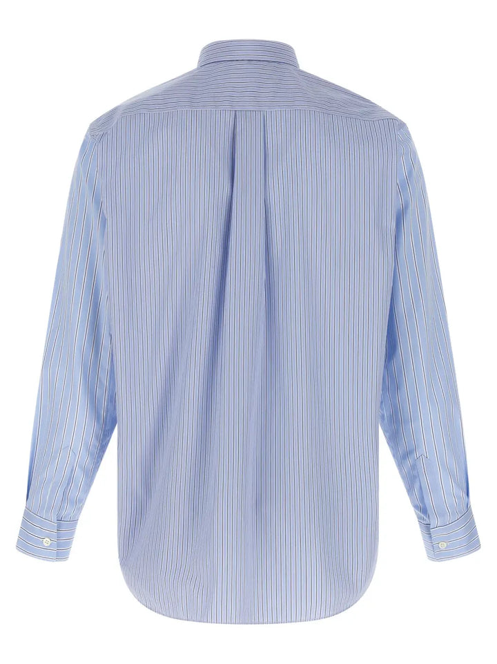 Comme Des Garçons Blue Cotton Blouse