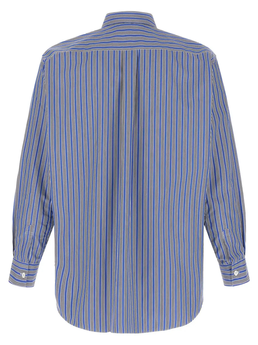 Comme Des Garçons Blue Cotton Blouse