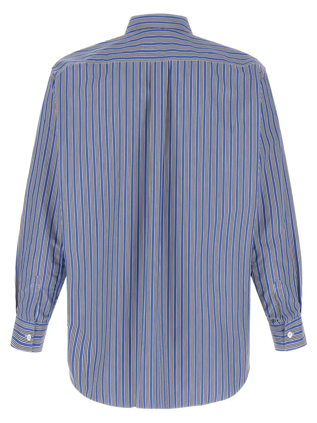 Comme Des Garçons Blue Cotton Blouse