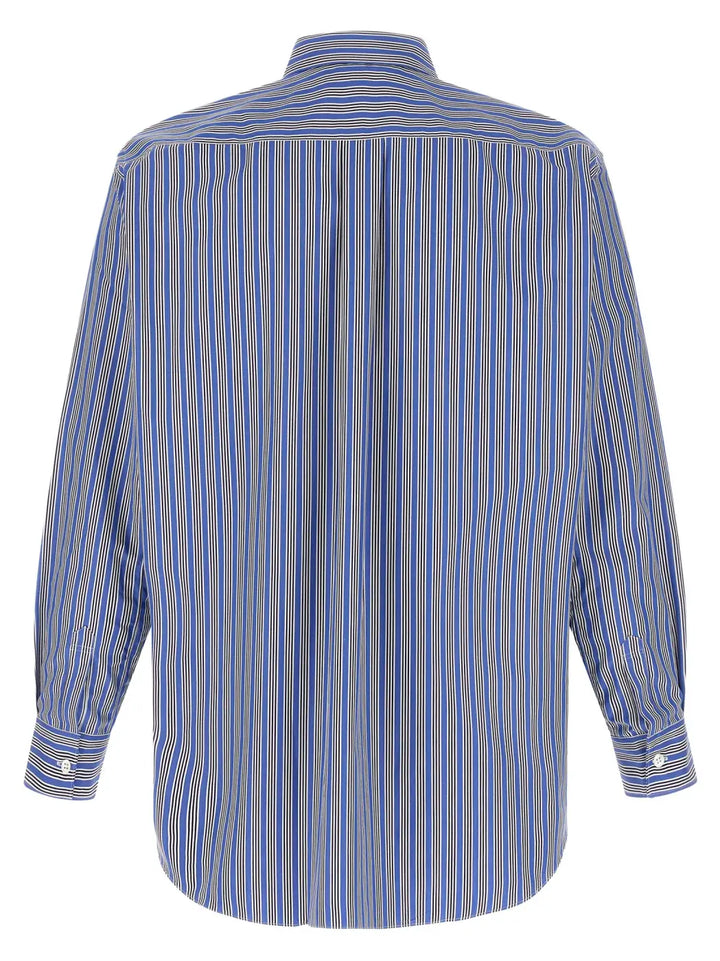 Comme Des Garçons Blue Cotton Blouse