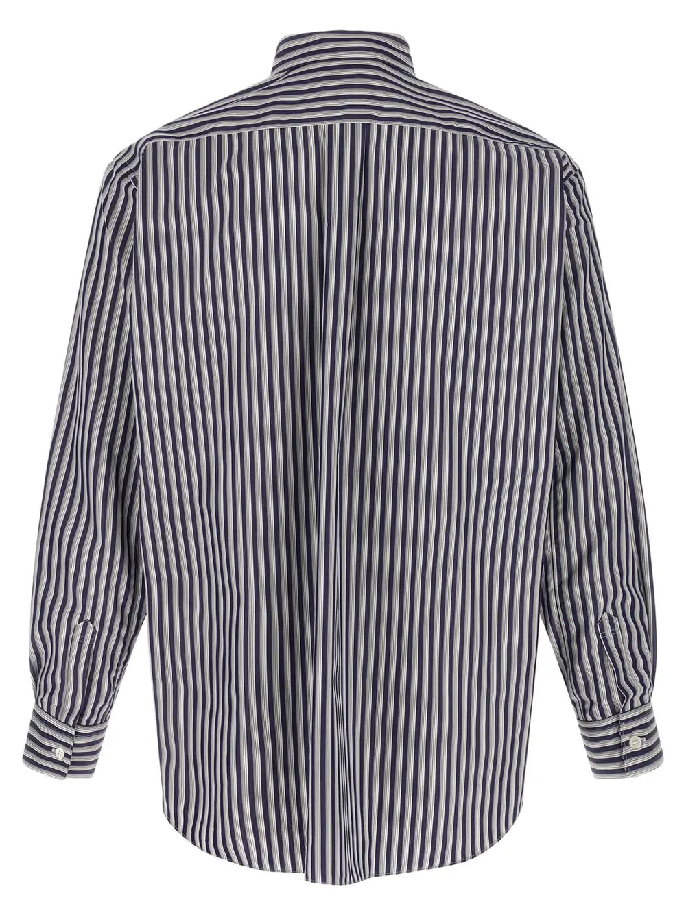 Comme Des Garçons Blue Cotton Blouse