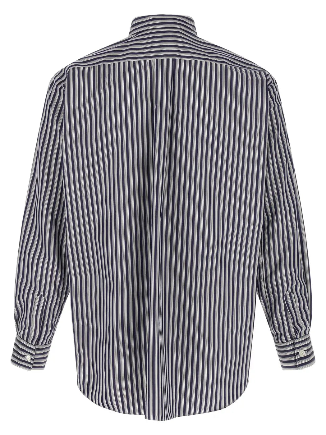 Comme Des Garçons Blue Cotton Blouse