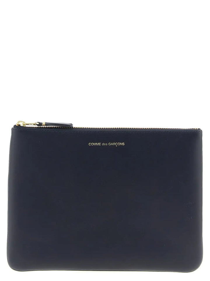 Comme Des Garçons Blue Cowhide Cardholder