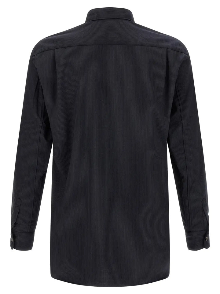 Comme Des Garçons Blue Polyester Blouse