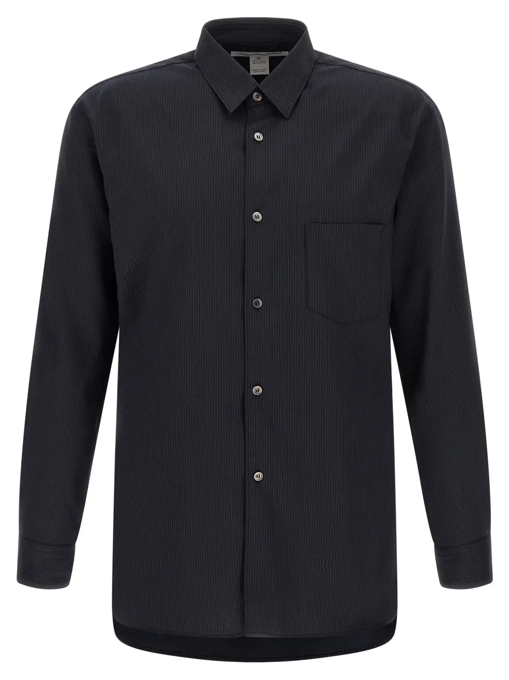Comme Des Garçons Blue Polyester Blouse