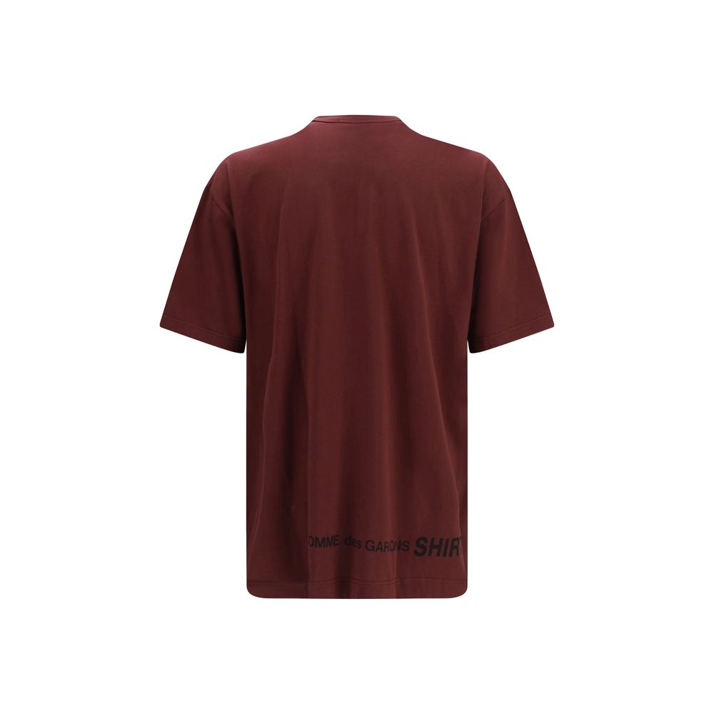 Comme Des Garçons Bordeaux Cotton T-shirt