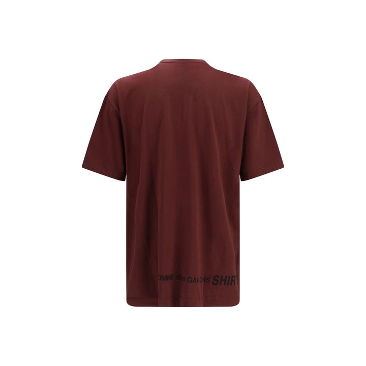 Comme Des Garçons Bordeaux Cotton T-shirt