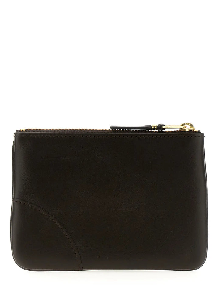 Comme Des Garçons Brown Calfskin Cardholder