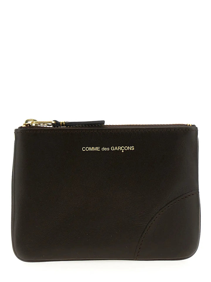 Comme Des Garçons Brown Calfskin Cardholder