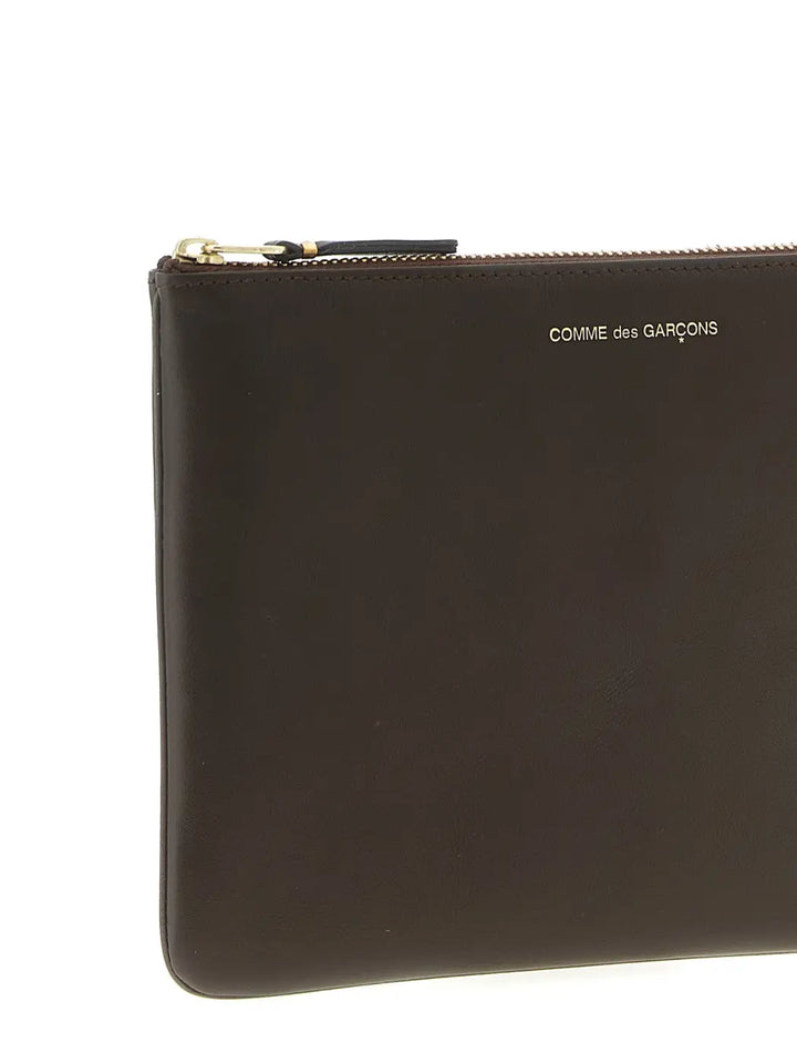 Comme Des Garçons Brown Cowhide Cardholder