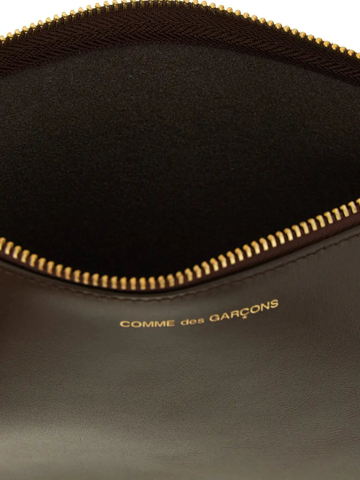 Comme Des Garçons Brown Cowhide Cardholder