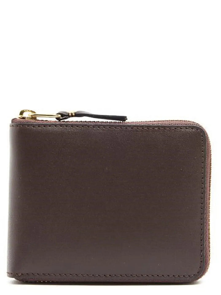Comme Des Garçons Brown Cowhide Leather Wallet