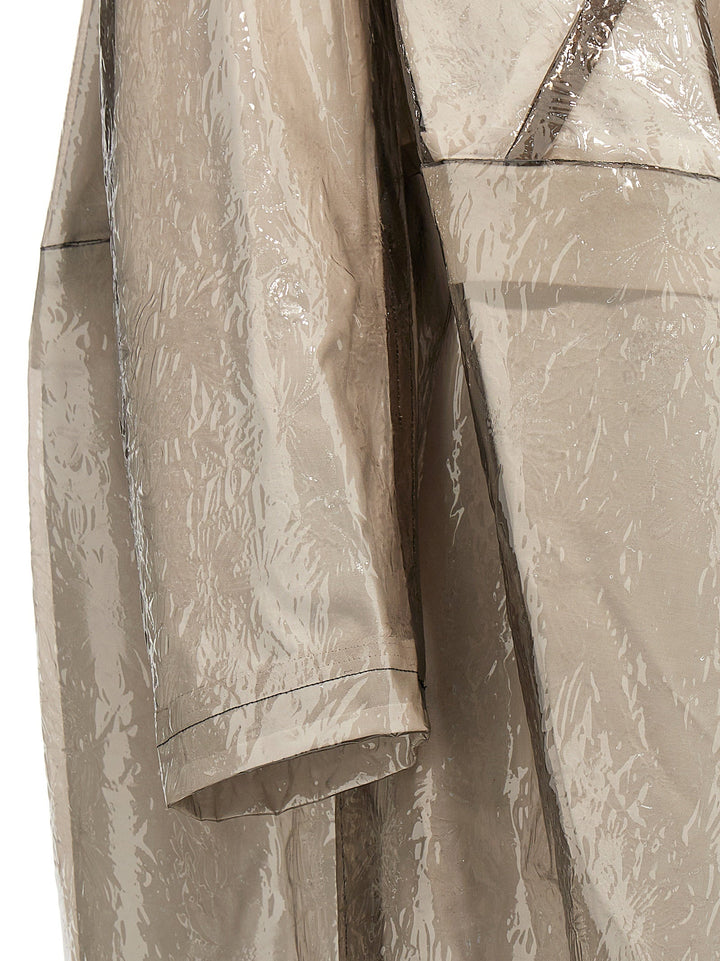 Comme Des Garçons Gray Polyethylene Coat