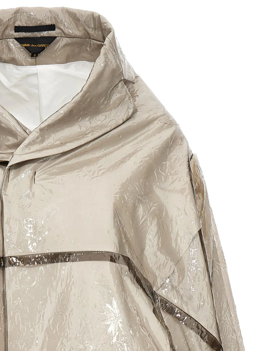 Comme Des Garçons Gray Polyethylene Coat