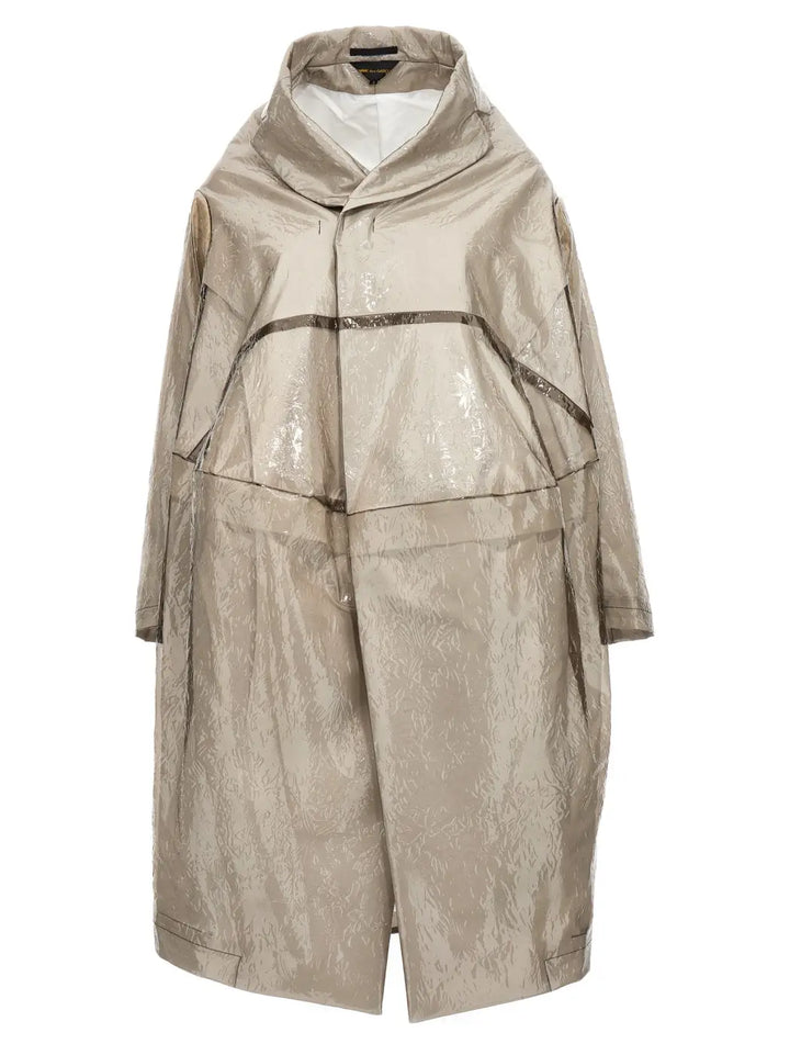 Comme Des Garçons Gray Polyethylene Coat