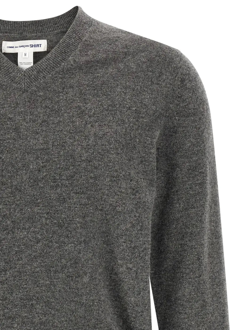 Comme Des Garçons Gray Wool Cardigan