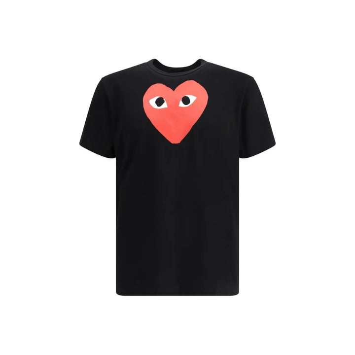 Comme Des Garçons Play Black Cotton T-Shirt