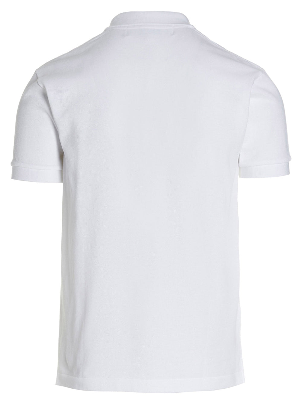 Comme Des Garçons Play White Cotton Polo Shirt