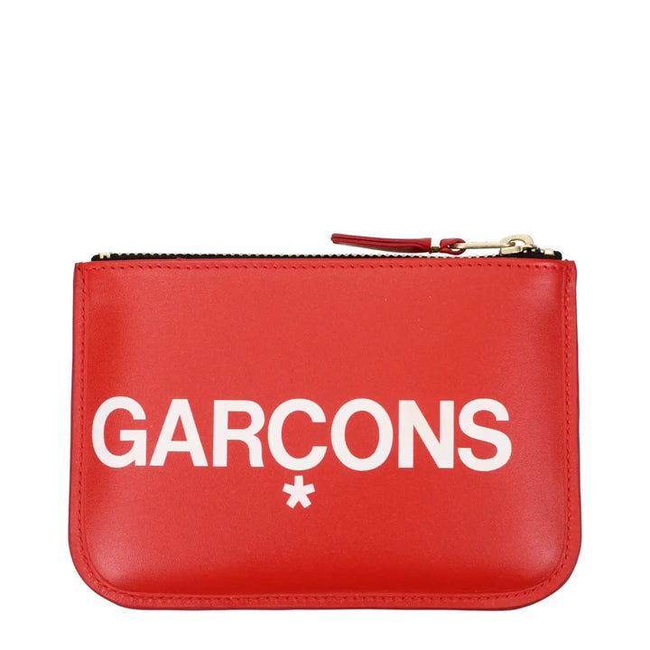 Comme Des Garçons Red Leather Cardholder
