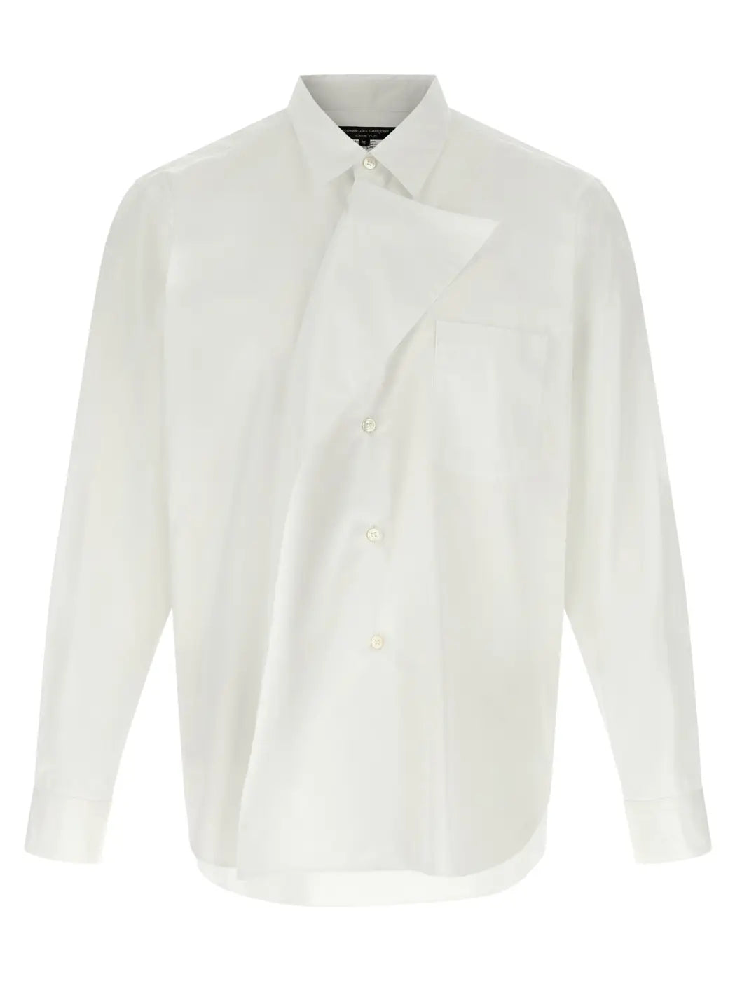 Comme Des Garçons White Cotton Blouse