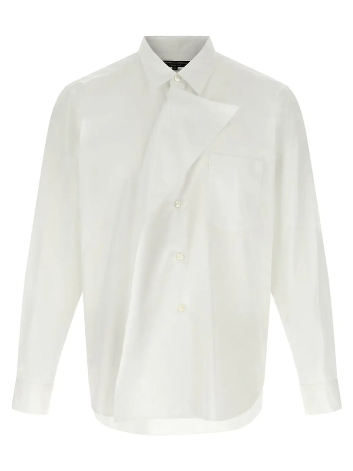 Comme Des Garçons White Cotton Blouse