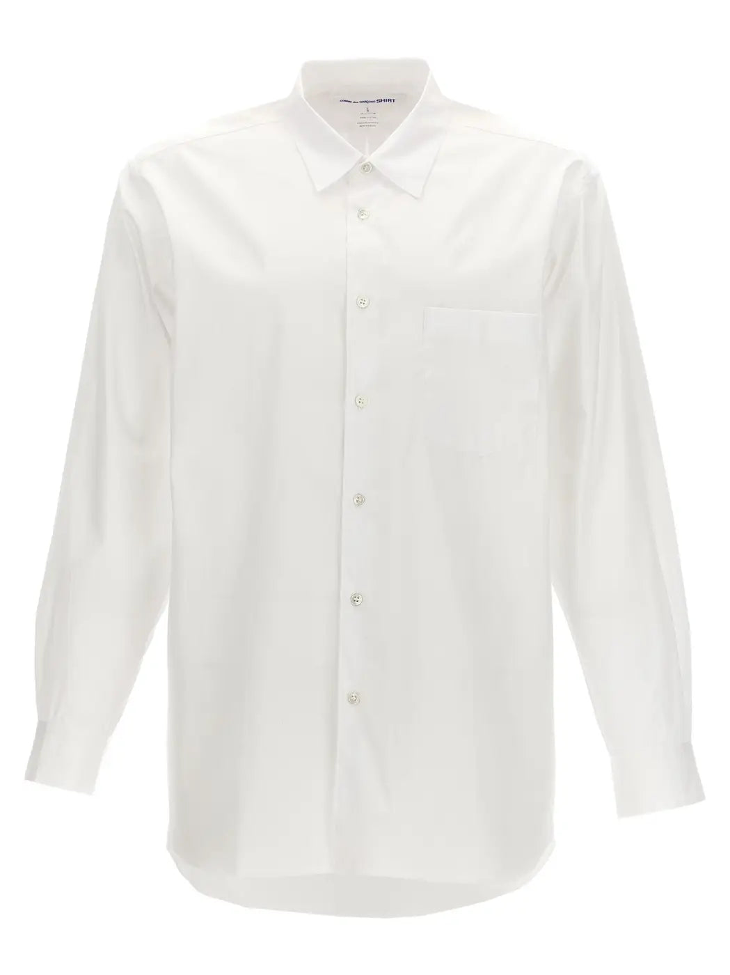 Comme Des Garçons White Cotton Blouse