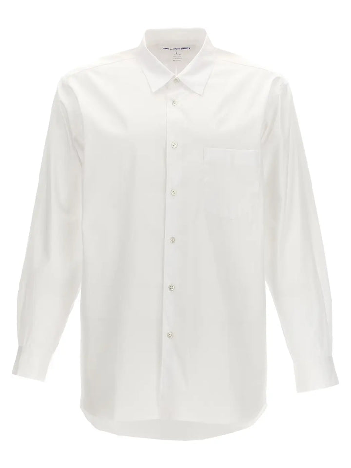 Comme Des Garçons White Cotton Blouse