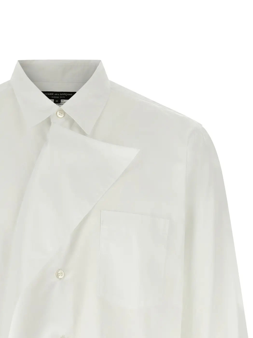 Comme Des Garçons White Cotton Blouse