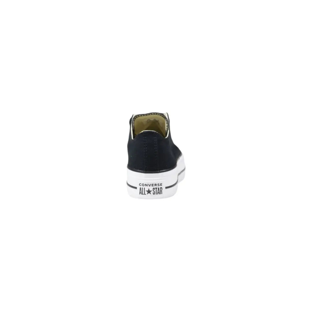 Converse Black Fabric Platform Sneakers