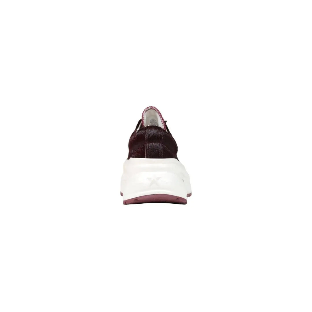 Converse Bordeaux Leather Chunky Sneakers