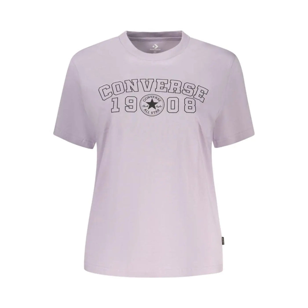 Converse Violet Cotton Women’s T-shirt