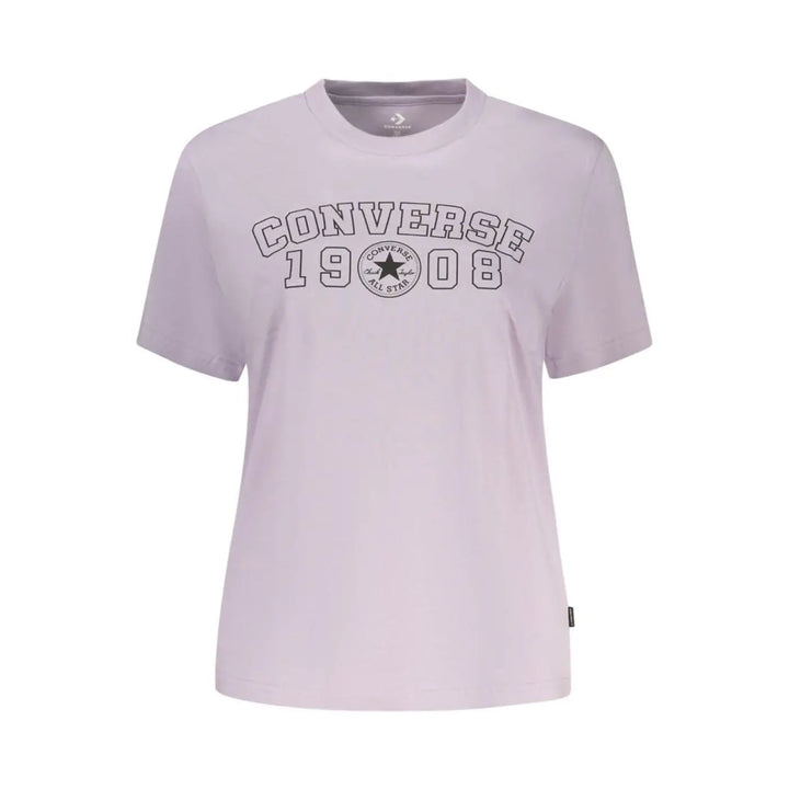 Converse Violet Cotton Women’s T-shirt