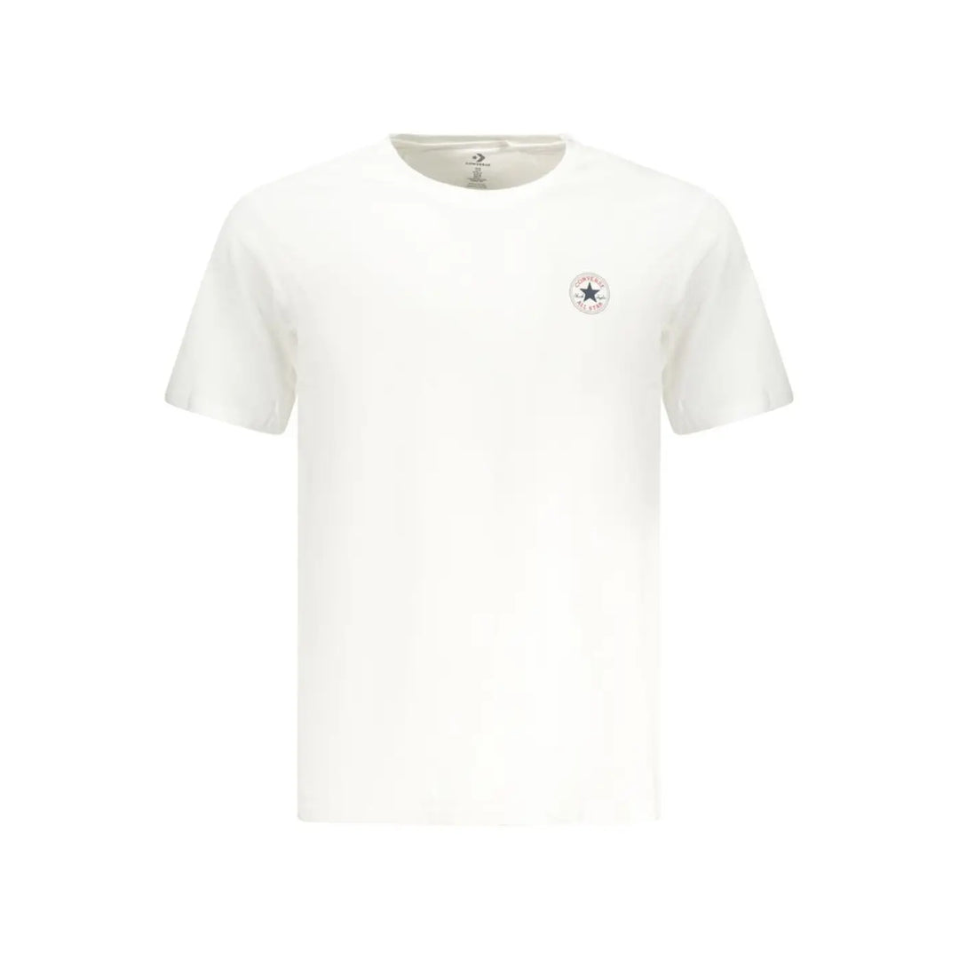 Converse White Cotton Men T-shirt