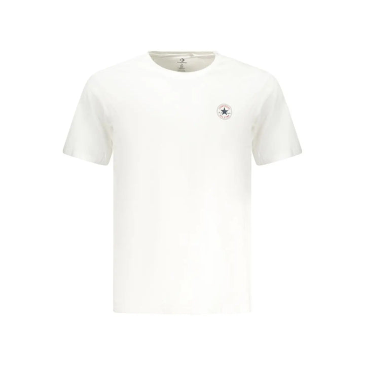 Converse White Cotton Men T-shirt