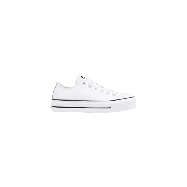Converse White Leather Platform Sneakers