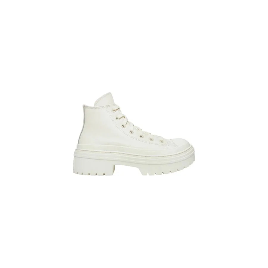 Converse White Recycled Leather High Heel Pumps