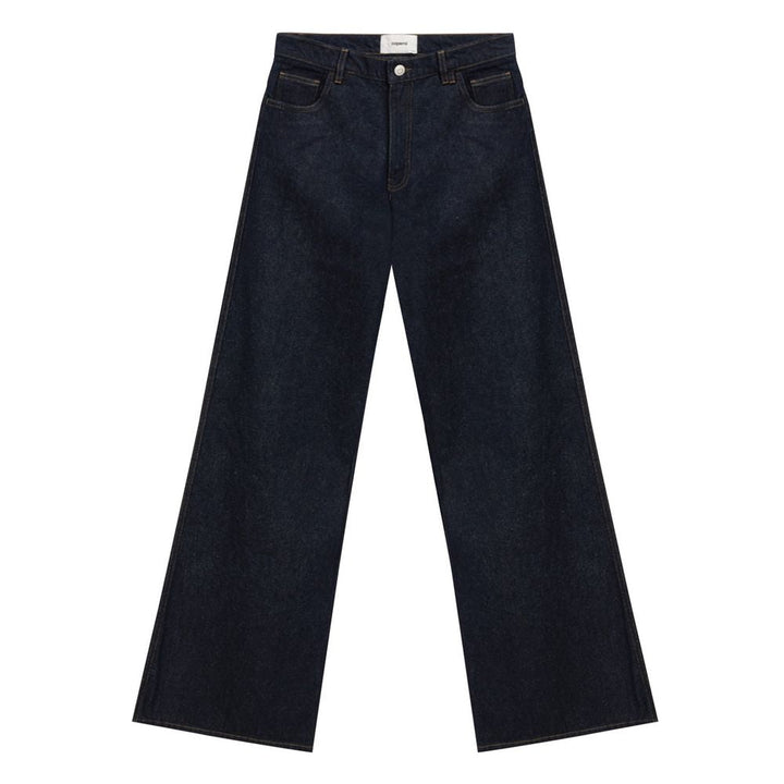 Coperni Blue Cotton High-waisted Jean