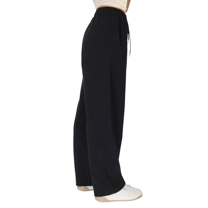 County of Milan Black Cotton Joggers (workout Pants)