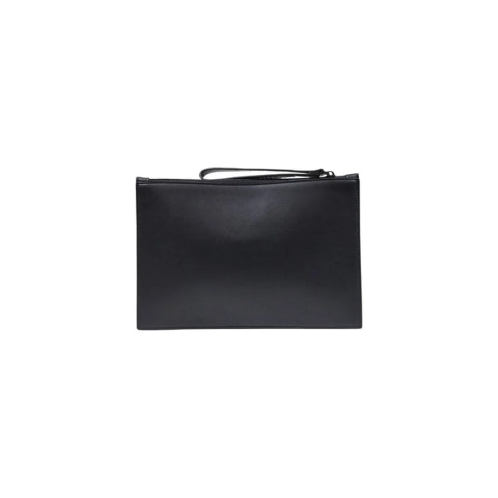 County of Milan Black Polyethylene Clutch Bag