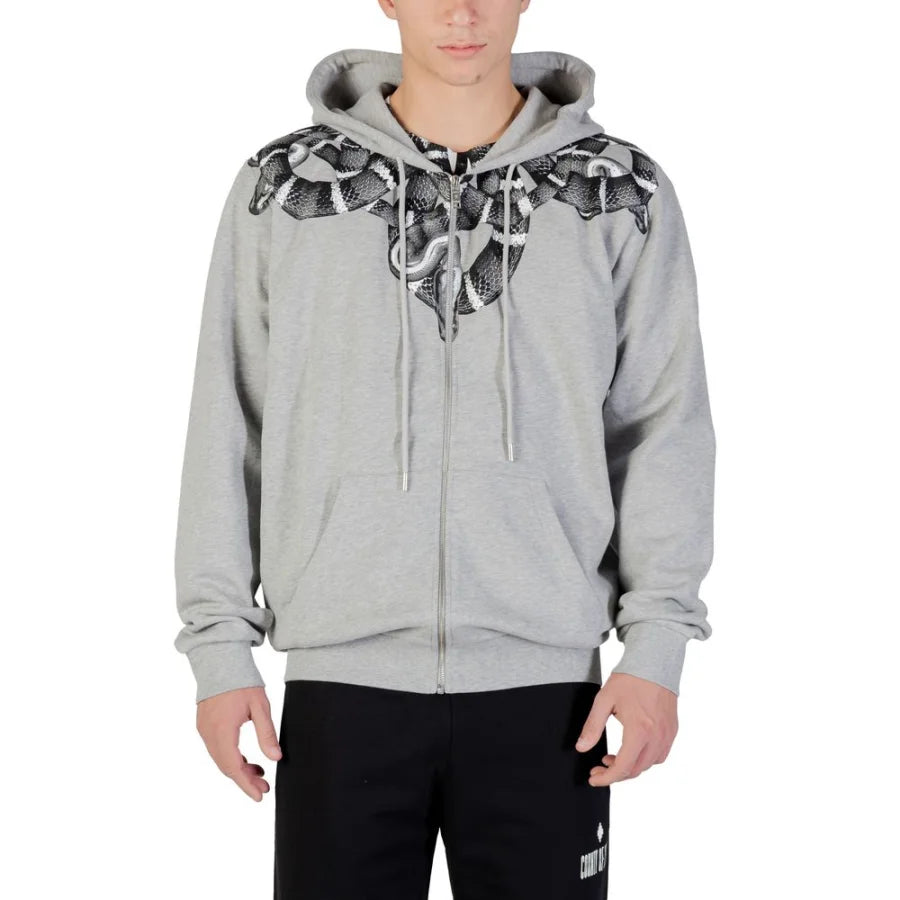 County of Milan Gray Cotton Hoodie