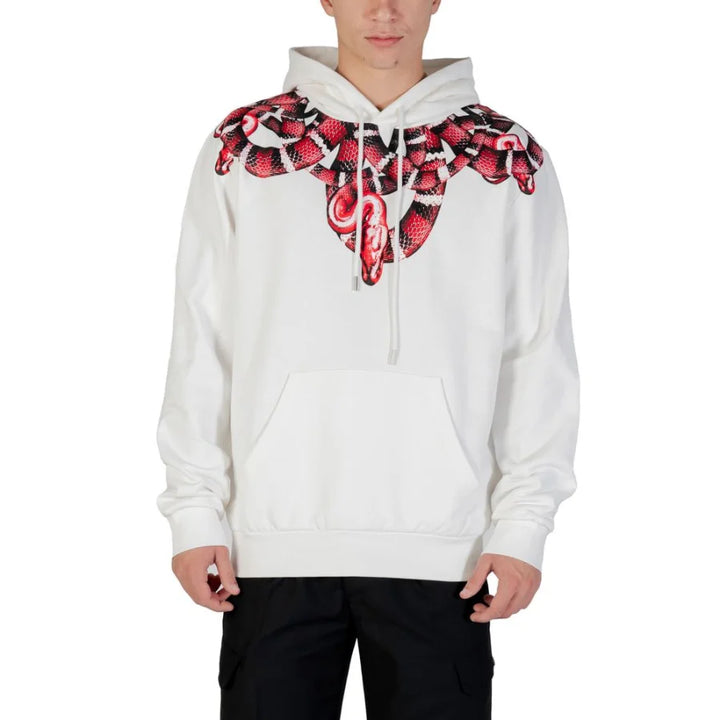 County of Milan White Cotton Hoodie