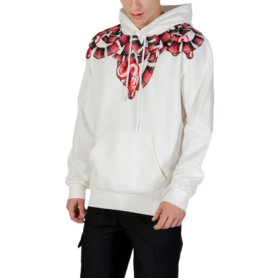 County of Milan White Cotton Hoodie
