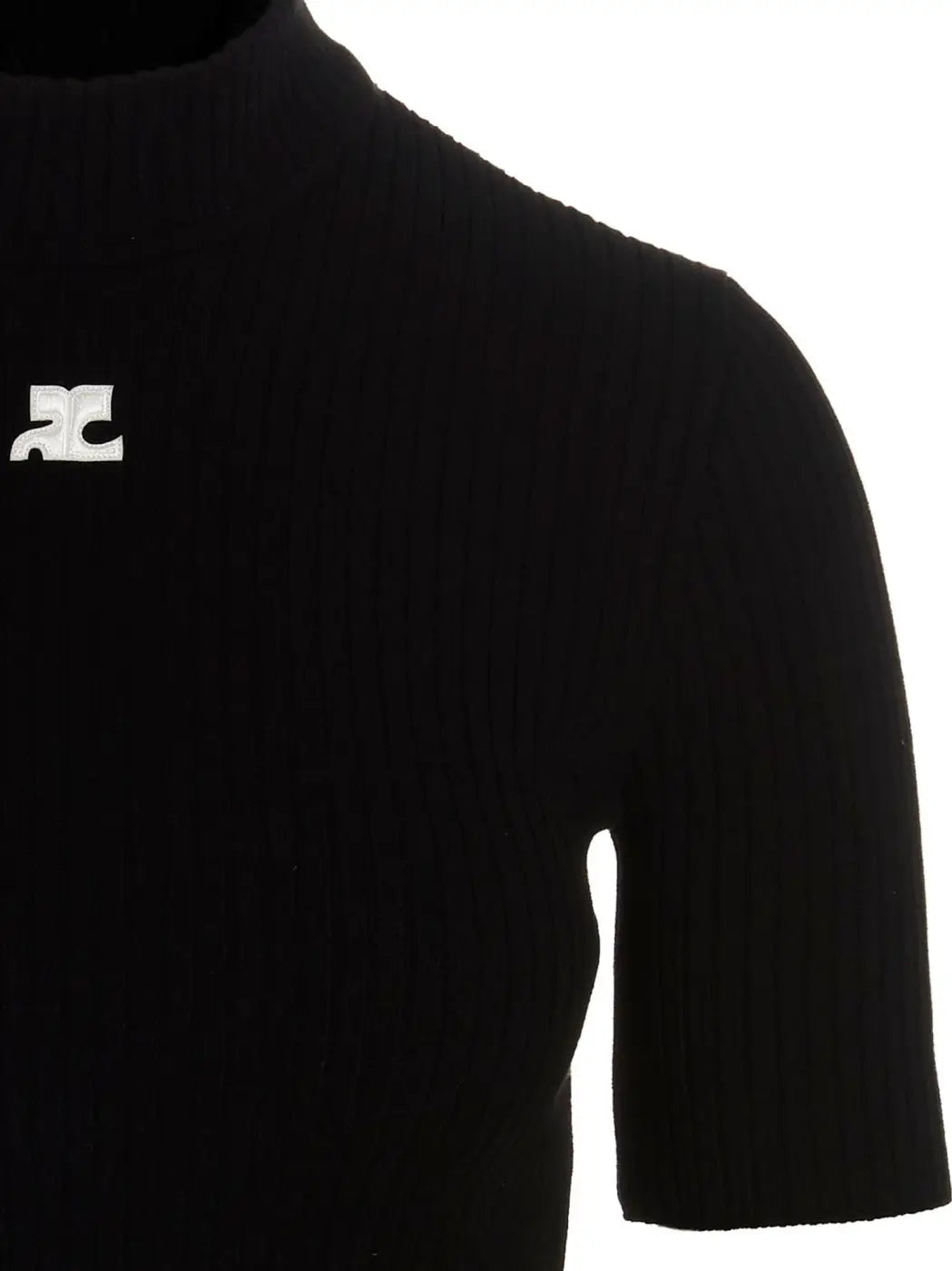 Courrèges Bicolor Viscose Cardigan