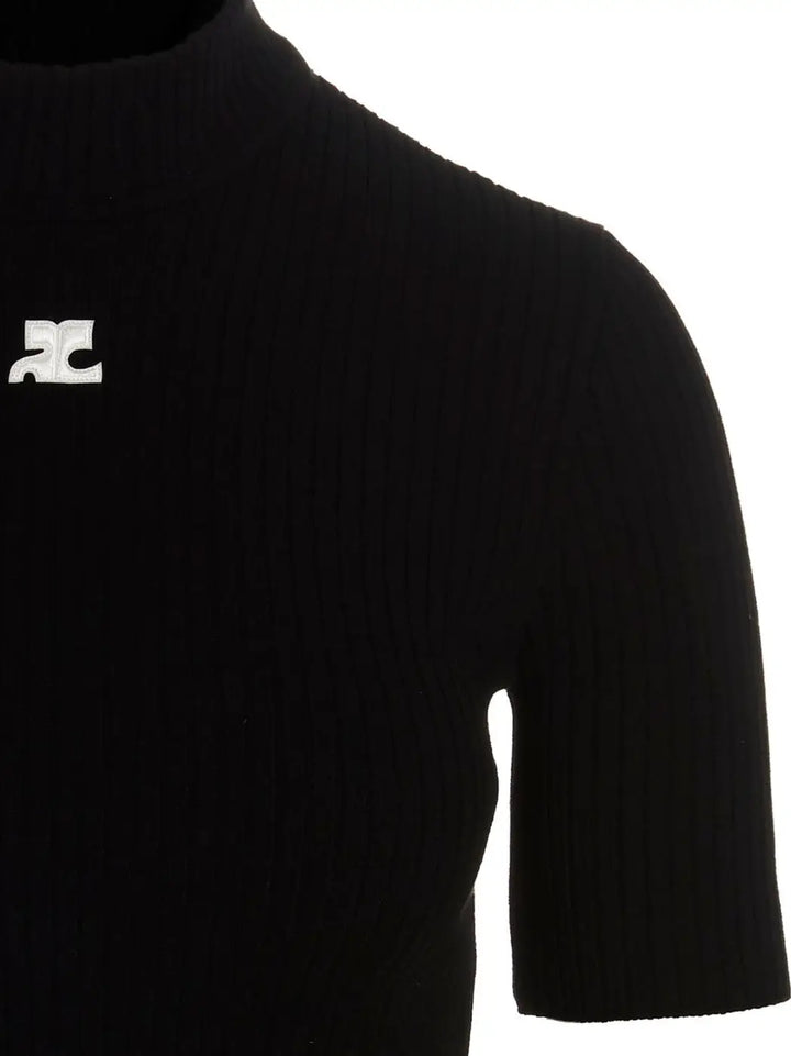 Courrèges Bicolor Viscose Cardigan