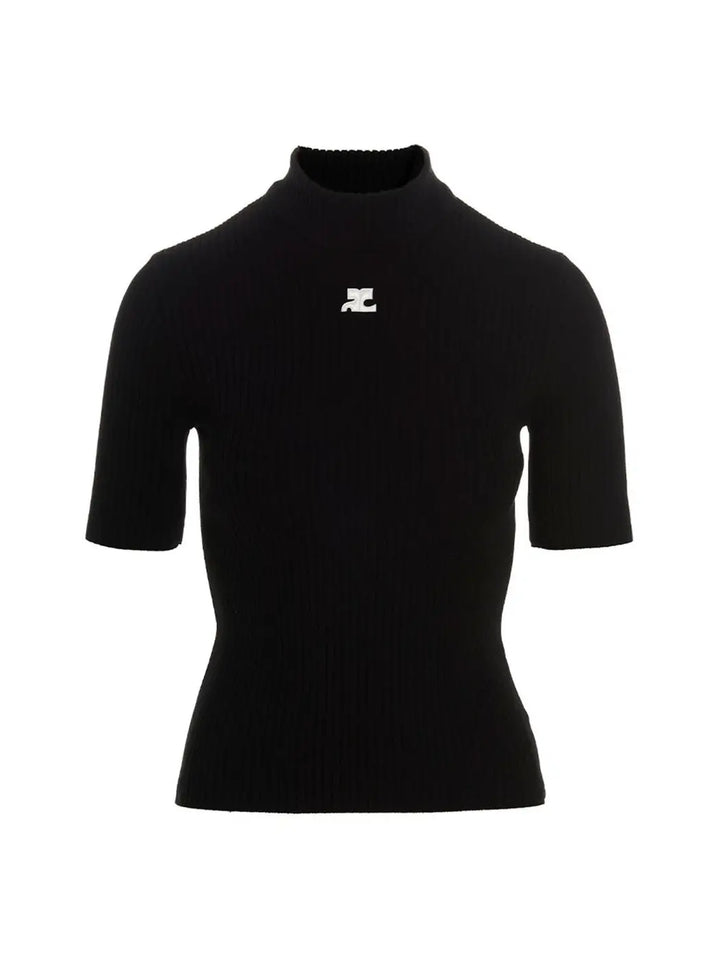 Courrèges Bicolor Viscose Cardigan