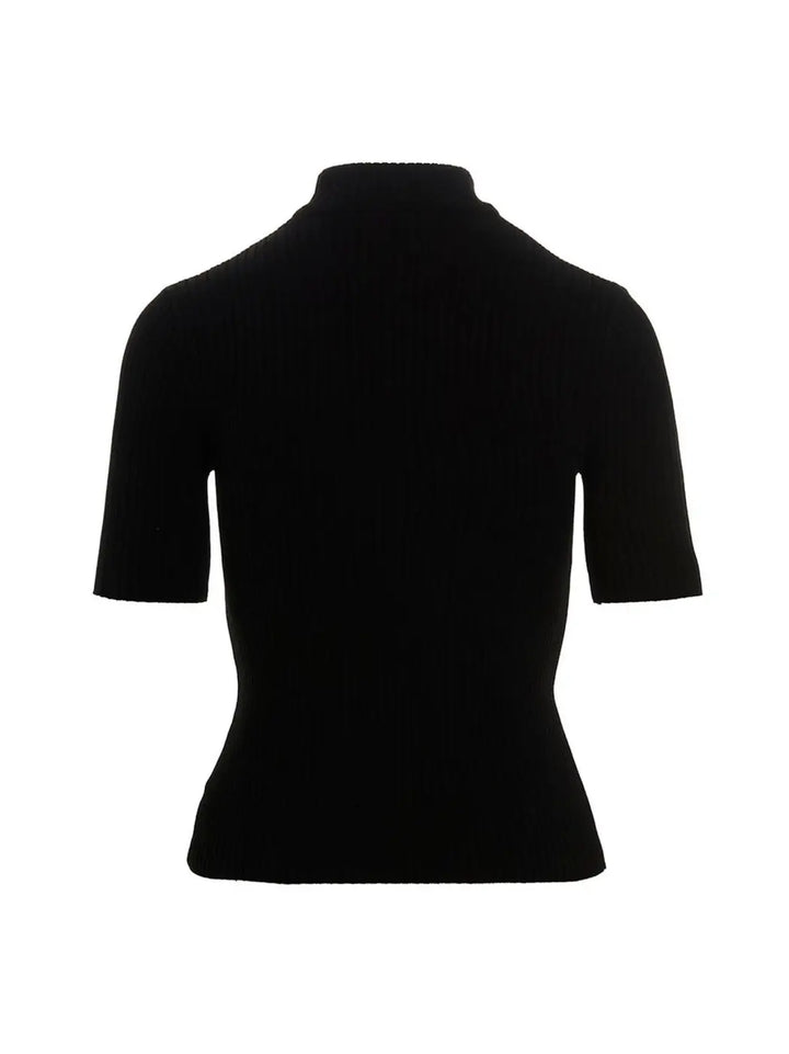 Courrèges Bicolor Viscose Cardigan